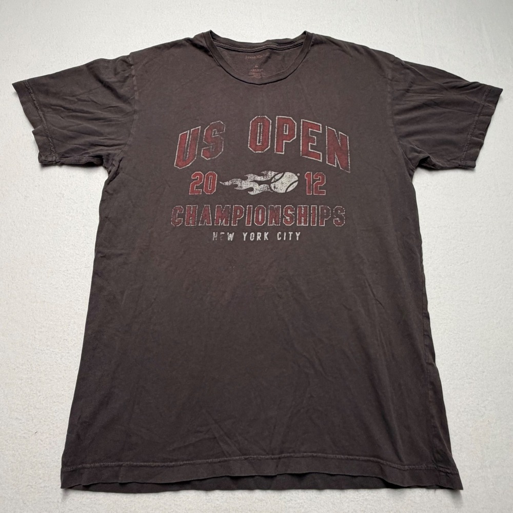 Jones & Mitchell US Open 2012 Championships NYC Tennis Graphic T-Shirt Mens L